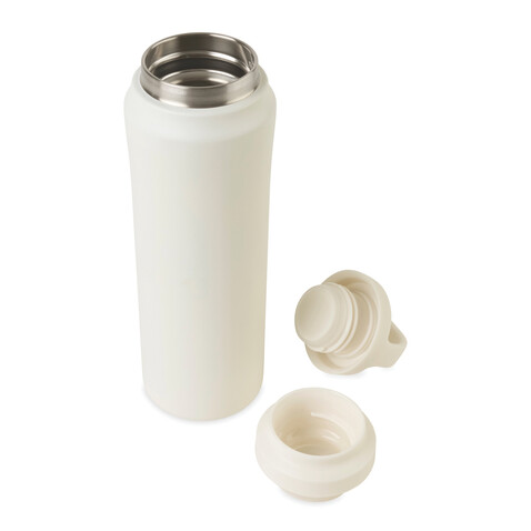 Aviana™ Rowan RCS recycelte Wasserflasche 470ml weiß bedrucken, Art.-Nr. 101952-119