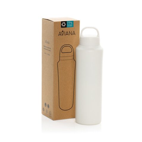 Aviana™ Rowan RCS recycelte Wasserflasche 740ml weiß bedrucken, Art.-Nr. 102227-119 Aviana™ Rowan RCS recycelte Wasserflasche 740ml weiß bedrucken, Art.-Nr. 102227-119