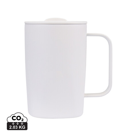 Aviana™ Rowan RCS recycelter Becher 450ml weiß bedrucken, Art.-Nr. 102229-119