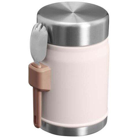 Stanley 400ml Legendary Food Jar Lunchpot mit Göffel, hellrosa bedrucken, Art.-Nr. 10088141 Stanley 400ml Legendary Food Jar Lunchpot mit Göffel, hellrosa bedrucken, Art.-Nr. 10088141