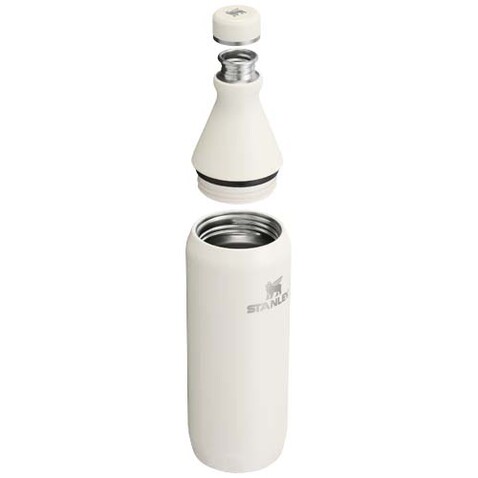Stanley 600 ml All Day Slim Flasche, creme bedrucken, Art.-Nr. 10088210 Stanley 600 ml All Day Slim Flasche, creme bedrucken, Art.-Nr. 10088210