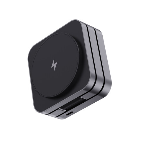 Terra faltbares 3-in-1 15W Charger aus RCS rec. Aluminium grau bedrucken, Art.-Nr. P308.6402 Terra faltbares 3-in-1 15W Charger aus RCS rec. Aluminium grau bedrucken, Art.-Nr. P308.6402