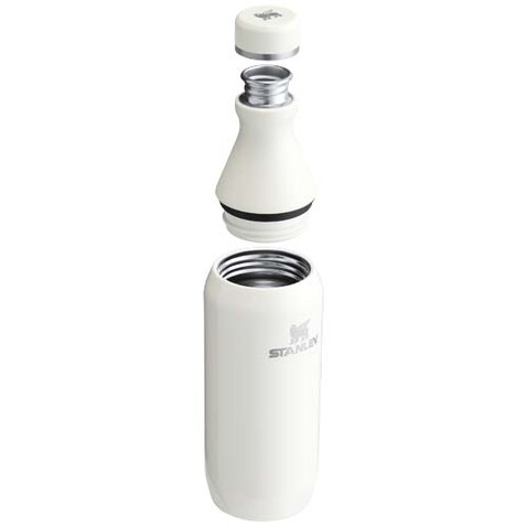 Stanley 350 ml All Day Slim Flasche, creme bedrucken, Art.-Nr. 10088310 Stanley 350 ml All Day Slim Flasche, creme bedrucken, Art.-Nr. 10088310