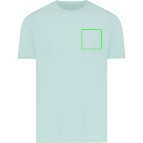 IQONIQ Brett T-Shirt aus recycelter Baumwolle crushed mint bedrucken, Art.-Nr. T9107.037.XXL