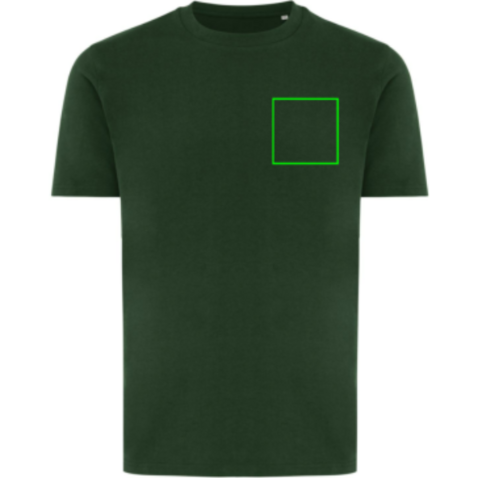 IQONIQ Brett T-Shirt aus recycelter Baumwolle forest green bedrucken, Art.-Nr. T9107.005.XL