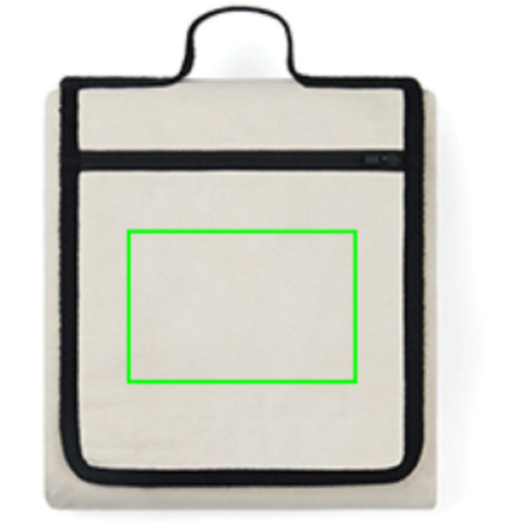 VINGA Volonne AWARE™ Picknickdecke aus recyceltem Canvas off white, schwarz bedrucken, Art.-Nr. V459113 VINGA Volonne AWARE™ Picknickdecke aus recyceltem Canvas off white, schwarz bedrucken, Art.-Nr. V459113