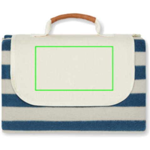 VINGA Alba GRS rPET Picknickdecke navy blau bedrucken, Art.-Nr. V4590015 VINGA Alba GRS rPET Picknickdecke navy blau bedrucken, Art.-Nr. V4590015