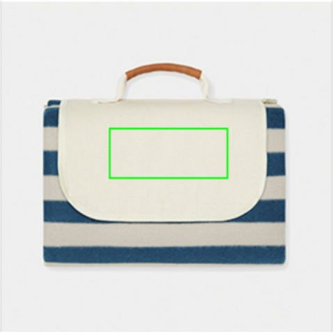 VINGA Alba GRS rPET kleine Picknickdecke navy blau bedrucken, Art.-Nr. V459015 VINGA Alba GRS rPET kleine Picknickdecke navy blau bedrucken, Art.-Nr. V459015