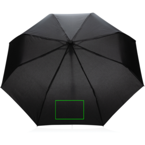21" Impact AWARE™ RPET 190T Mini-Schirm automatic open schwarz bedrucken, Art.-Nr. P850.591