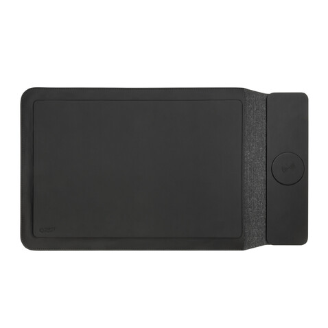 Swiss Peak magnet. 15,6" Laptop-Sleeve mit 15W Ladefunktion schwarz bedrucken, Art.-Nr. P309.0701