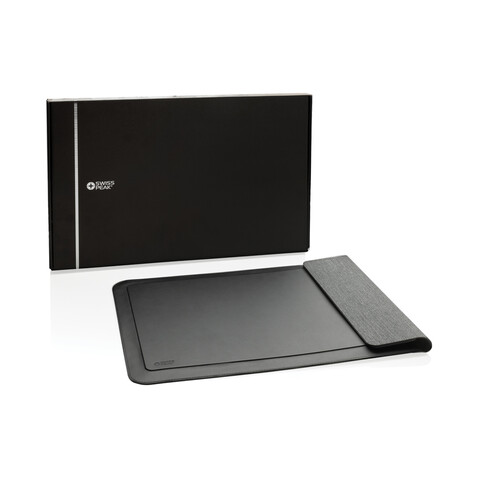 Swiss Peak magnet. 15,6" Laptop-Sleeve mit 15W Ladefunktion schwarz bedrucken, Art.-Nr. P309.0701