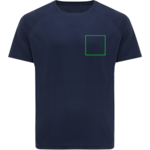 IQONIQ Tikal Sport Quick-Dry T-Shirt aus rec. Polyester navy blau bedrucken, Art.-Nr. T9102.002.XS