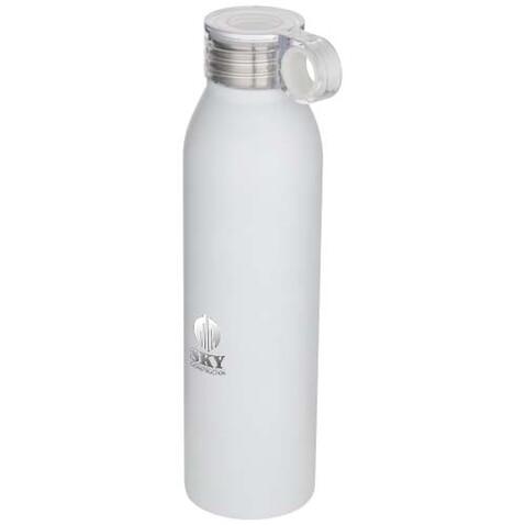 Grom 650 ml RCS-zertifizierte Trinkflasche aus recyceltem Edelstahl, weiss bedrucken, Art.-Nr. 10086901 Grom 650 ml RCS-zertifizierte Trinkflasche aus recyceltem Edelstahl, weiss bedrucken, Art.-Nr. 10086901