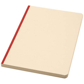 Liliana A5 Zuckerrohr und RPET Softcover Notizbuch, Brick bedrucken, Art.-Nr. 10612521