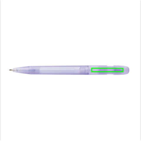 Devin transparenter Stift aus GRS zertifiziertem rABS lila bedrucken, Art.-Nr. P611.2630 Devin transparenter Stift aus GRS zertifiziertem rABS lila bedrucken, Art.-Nr. P611.2630