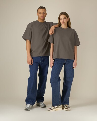 Asher - Das schwere Boxy Unisex-T-Shirt - Mocha - 3XL bedrucken, Art.-Nr. STTU078C1353X