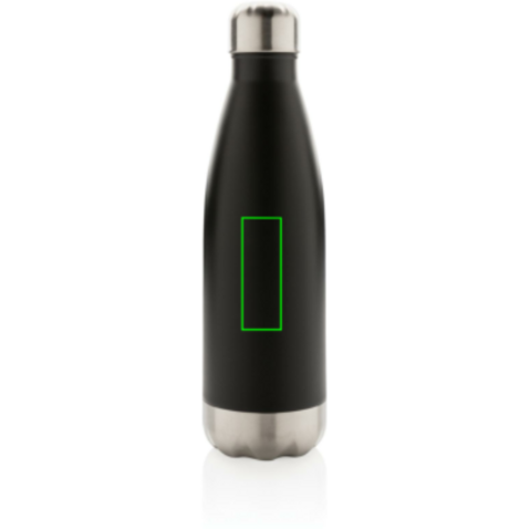 Vakuumisolierte Stainless Steel Flasche schwarz bedrucken, Art.-Nr. P436.491 Vakuumisolierte Stainless Steel Flasche schwarz bedrucken, Art.-Nr. P436.491