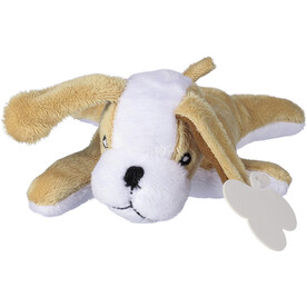 Plüschhund Finnian | 19 cm – Braun bedrucken, Art.-Nr. 011999999_8053