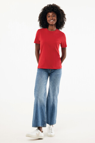 IQONIQ Brett T-Shirt aus recycelter Baumwolle rot bedrucken, Art.-Nr. T9107.029.XS