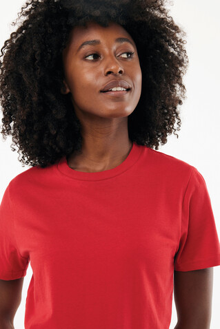 IQONIQ Brett T-Shirt aus recycelter Baumwolle rot bedrucken, Art.-Nr. T9107.029.XS