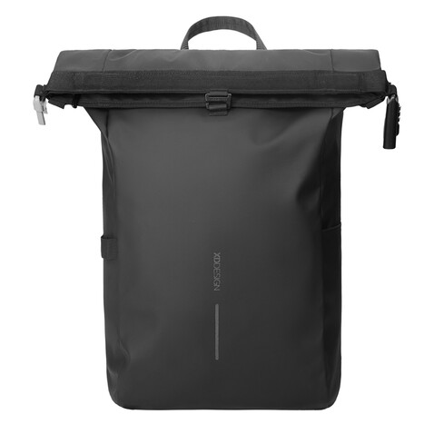 Urban wasserabweisender Fahrrad-Rucksack schwarz, grau bedrucken, Art.-Nr. P706.3101