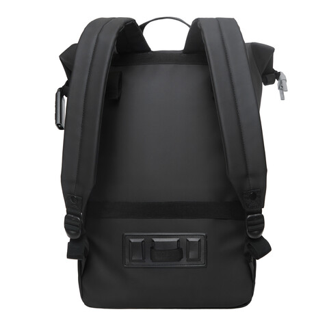 Urban wasserabweisender Fahrrad-Rucksack schwarz, grau bedrucken, Art.-Nr. P706.3101