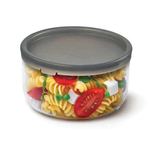 Black+Blum Glass Lunch Bowl 750ml silber bedrucken, Art.-Nr. P439.0402