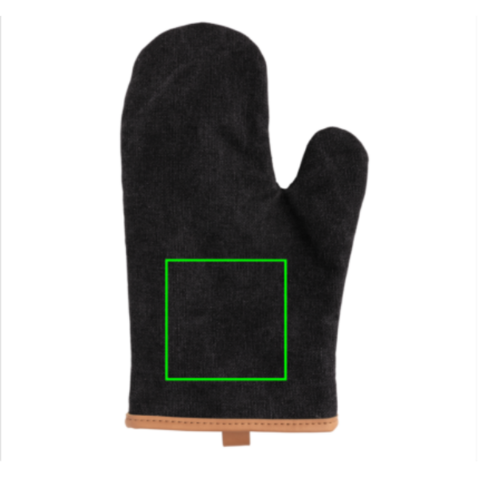 Deluxe Canvas Ofenhandschuh schwarz bedrucken, Art.-Nr. P262.831 Deluxe Canvas Ofenhandschuh schwarz bedrucken, Art.-Nr. P262.831