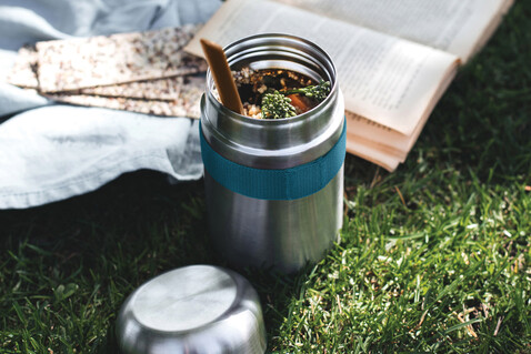 Black+Blum Food Flask 400ml turkis bedrucken, Art.-Nr. P439.0533 Black+Blum Food Flask 400ml turkis bedrucken, Art.-Nr. P439.0533