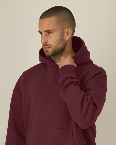 Chaser - Der Relaxed Unisex-Hoodie - Burgundy - XL bedrucken, Art.-Nr. STSU077C2441X