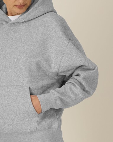 Chaser - Der Relaxed Unisex-Hoodie - Heather Grey - XXS bedrucken, Art.-Nr. STSU077C2502S