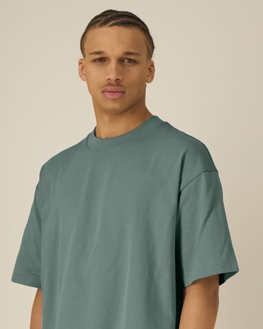Asher - Das schwere Boxy Unisex-T-Shirt - Green Bay - XS bedrucken, Art.-Nr. STTU078C144XS Asher - Das schwere Boxy Unisex-T-Shirt - Green Bay - XS bedrucken, Art.-Nr. STTU078C144XS