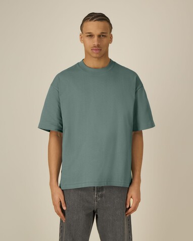 Asher - Das schwere Boxy Unisex-T-Shirt - Green Bay - S bedrucken, Art.-Nr. STTU078C1441S