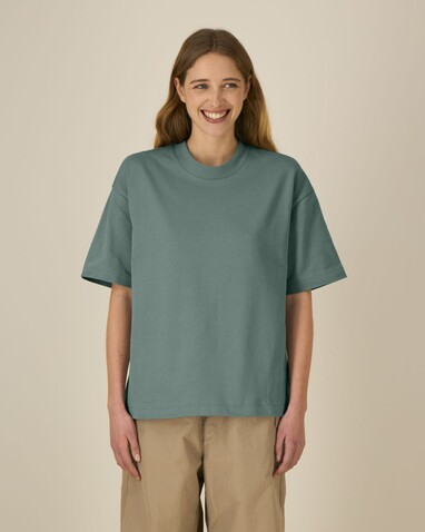 Asher - Das schwere Boxy Unisex-T-Shirt - Green Bay - S bedrucken, Art.-Nr. STTU078C1441S