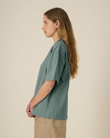 Asher - Das schwere Boxy Unisex-T-Shirt - Green Bay - L bedrucken, Art.-Nr. STTU078C1441L