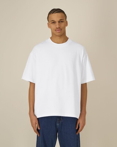 Asher - Das schwere Boxy Unisex-T-Shirt - White - XL bedrucken, Art.-Nr. STTU078C0011X