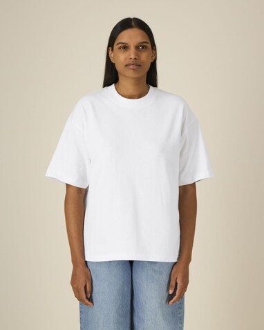 Asher - Das schwere Boxy Unisex-T-Shirt - White - M bedrucken, Art.-Nr. STTU078C0011M Asher - Das schwere Boxy Unisex-T-Shirt - White - M bedrucken, Art.-Nr. STTU078C0011M