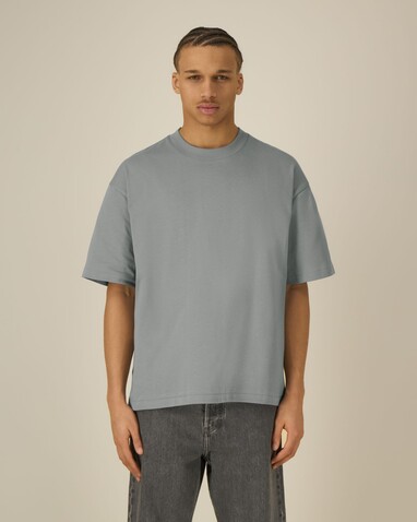 Asher - Das schwere Boxy Unisex-T-Shirt - Misty Grey - S bedrucken, Art.-Nr. STTU078C1381S Asher - Das schwere Boxy Unisex-T-Shirt - Misty Grey - S bedrucken, Art.-Nr. STTU078C1381S
