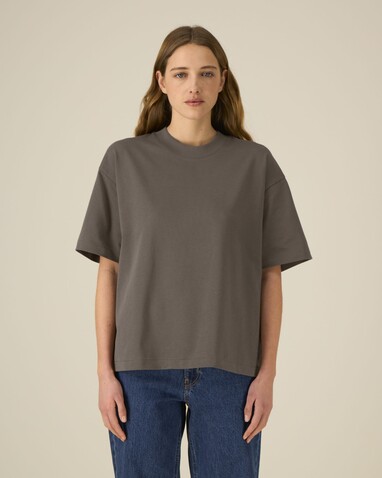 Asher - Das schwere Boxy Unisex-T-Shirt - Mocha - XL bedrucken, Art.-Nr. STTU078C1351X