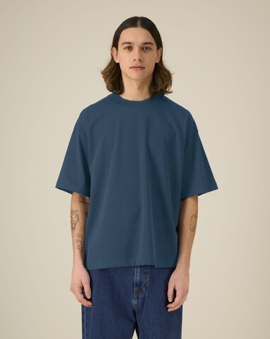 Asher - Das schwere Boxy Unisex-T-Shirt - Deep Teal - L bedrucken, Art.-Nr. STTU078C1361L Asher - Das schwere Boxy Unisex-T-Shirt - Deep Teal - L bedrucken, Art.-Nr. STTU078C1361L