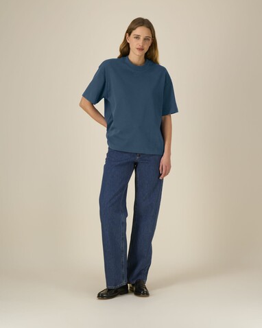 Asher - Das schwere Boxy Unisex-T-Shirt - Deep Teal - XS bedrucken, Art.-Nr. STTU078C136XS