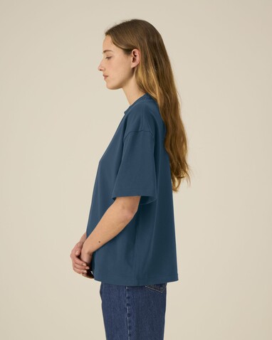 Asher - Das schwere Boxy Unisex-T-Shirt - Deep Teal - M bedrucken, Art.-Nr. STTU078C1361M