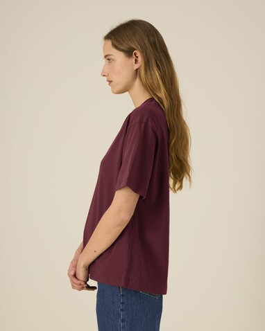 Breezer - Das Relaxed Unisex-T-Shirt - Burgundy - L bedrucken, Art.-Nr. STTU964C2441L