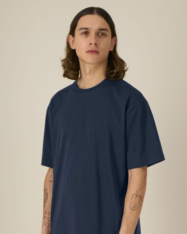 Breezer - Das Relaxed Unisex-T-Shirt - French Navy - XS bedrucken, Art.-Nr. STTU964C727XS