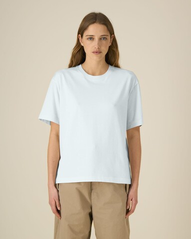 Breezer - Das Relaxed Unisex-T-Shirt - Blue Ice - XL bedrucken, Art.-Nr. STTU964C7281X