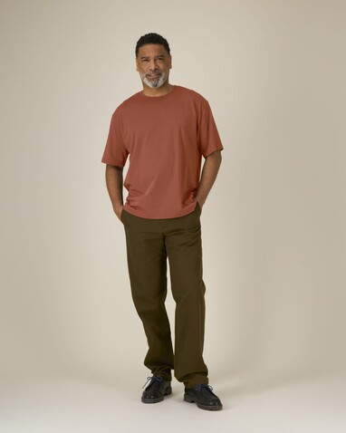 Breezer - Das Relaxed Unisex-T-Shirt - Heritage Brown - M bedrucken, Art.-Nr. STTU964C7301M