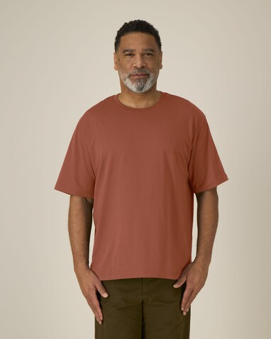 Breezer - Das Relaxed Unisex-T-Shirt - Heritage Brown - XS bedrucken, Art.-Nr. STTU964C730XS