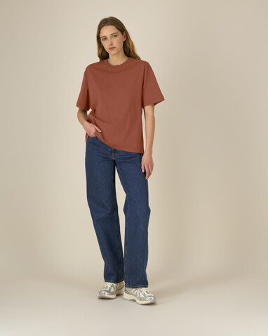 Breezer - Das Relaxed Unisex-T-Shirt - Heritage Brown - XS bedrucken, Art.-Nr. STTU964C730XS