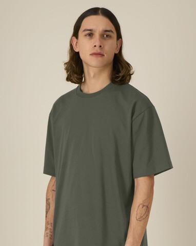 Breezer - Das Relaxed Unisex-T-Shirt - Khaki - 3XL bedrucken, Art.-Nr. STTU964C2233X Breezer - Das Relaxed Unisex-T-Shirt - Khaki - 3XL bedrucken, Art.-Nr. STTU964C2233X