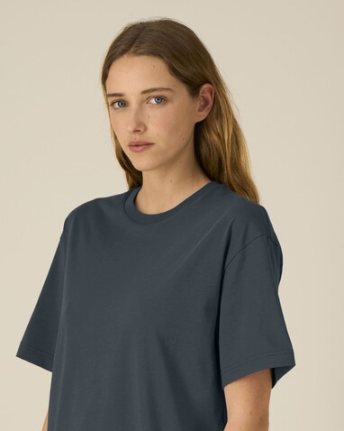 Breezer - Das Relaxed Unisex-T-Shirt - India Ink Grey - XL bedrucken, Art.-Nr. STTU964C7151X